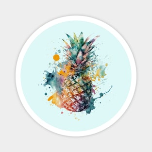 Watercolor Pineapple Magnet